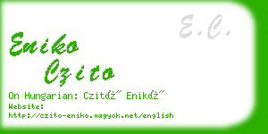 eniko czito business card